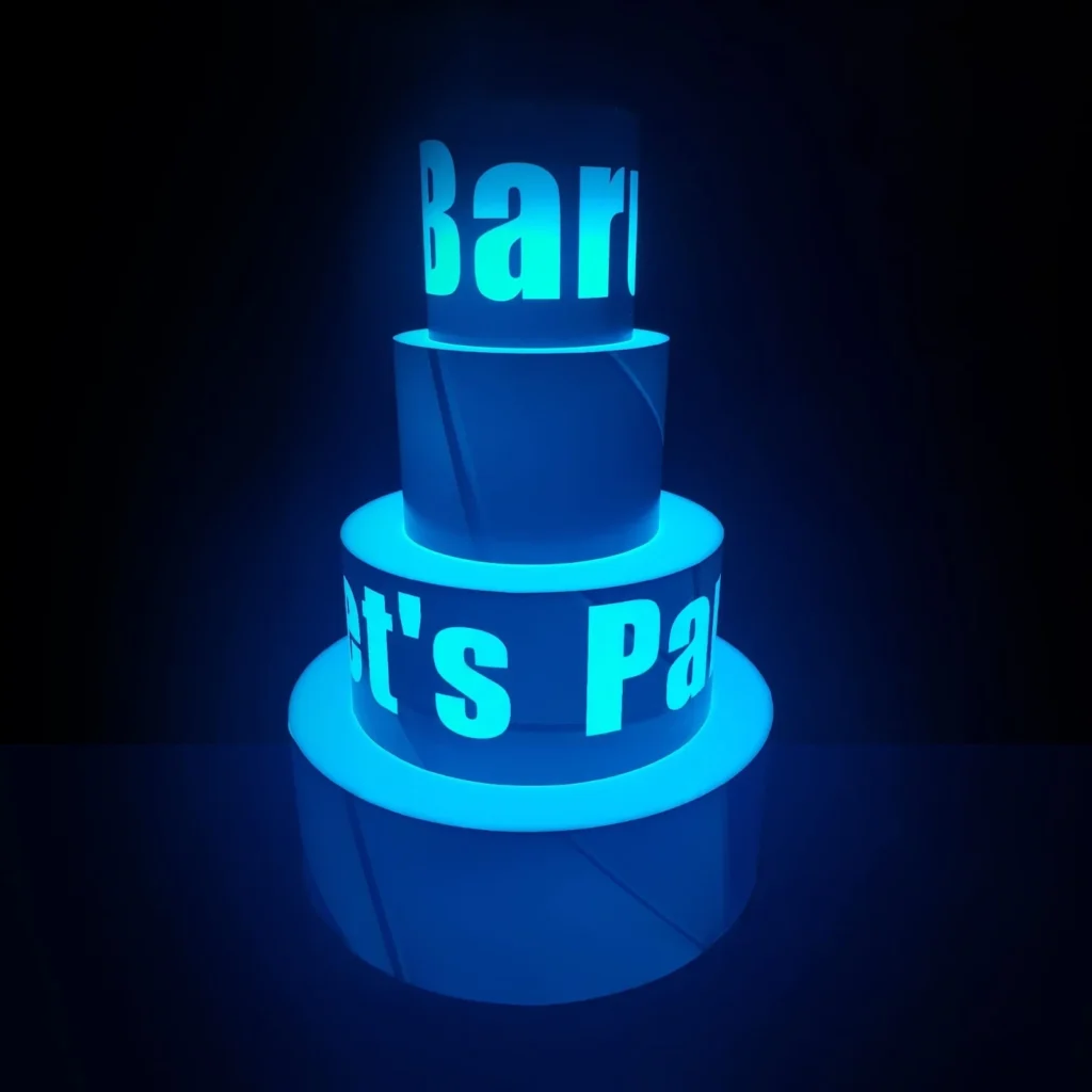 LED Cake Bottle Presenter